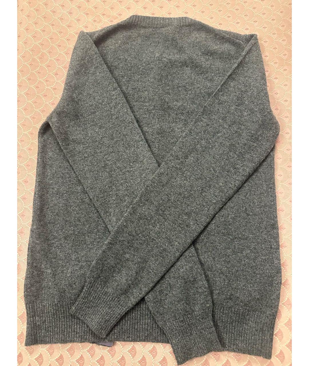 MIU MIU Серый кашемировый кардиган, фото 2