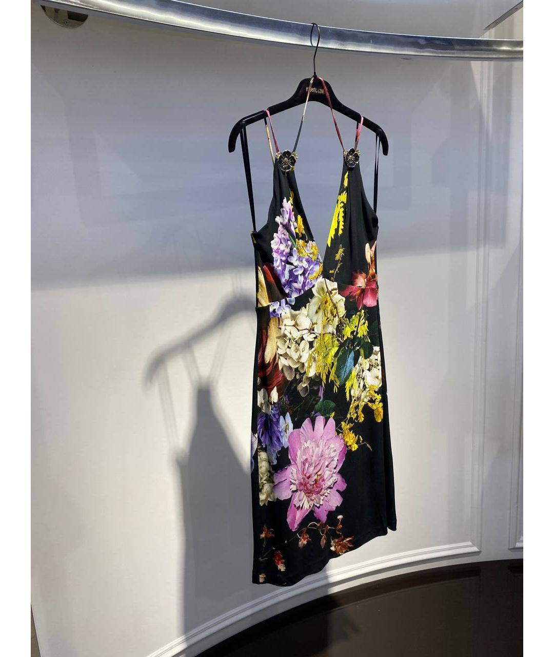 ROBERTO CAVALLI Мульти вискозное коктейльное платье, фото 2