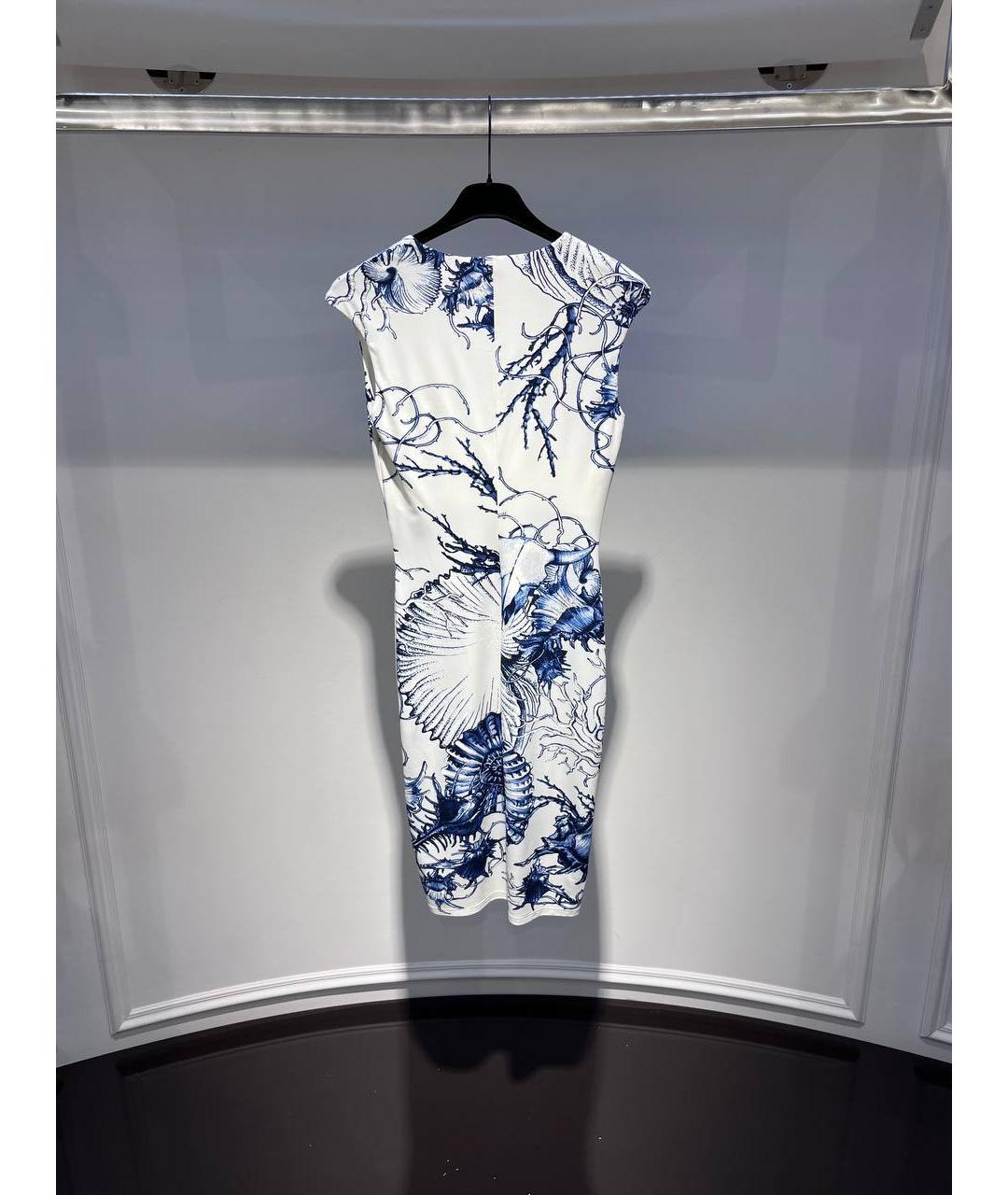 ROBERTO CAVALLI Белое полиамидовое коктейльное платье, фото 3