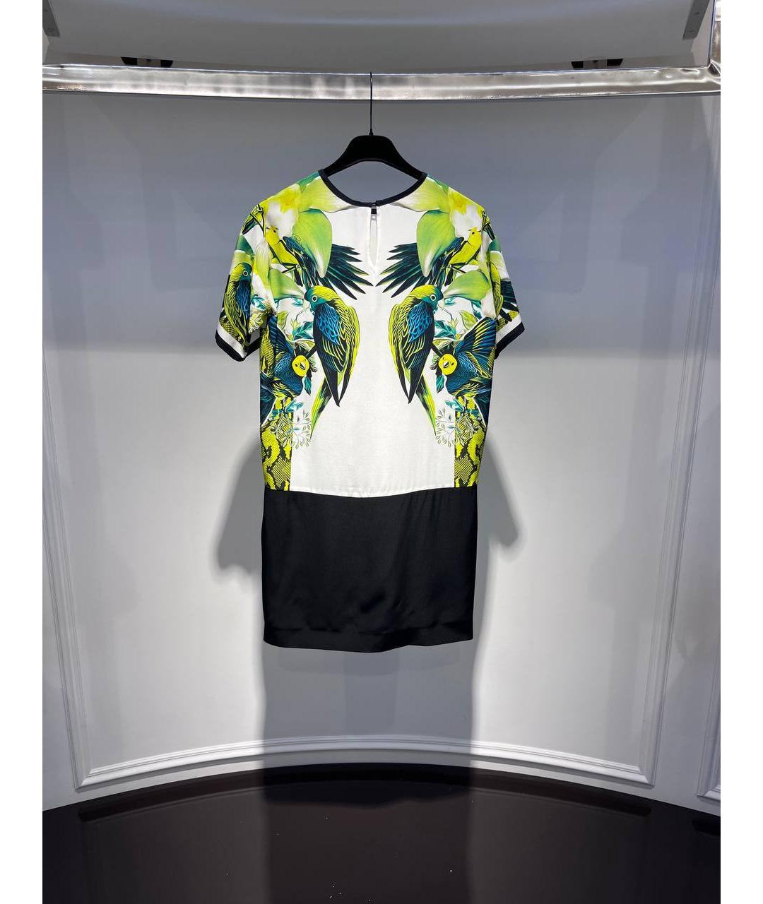 ROBERTO CAVALLI Мульти шелковое платье, фото 3