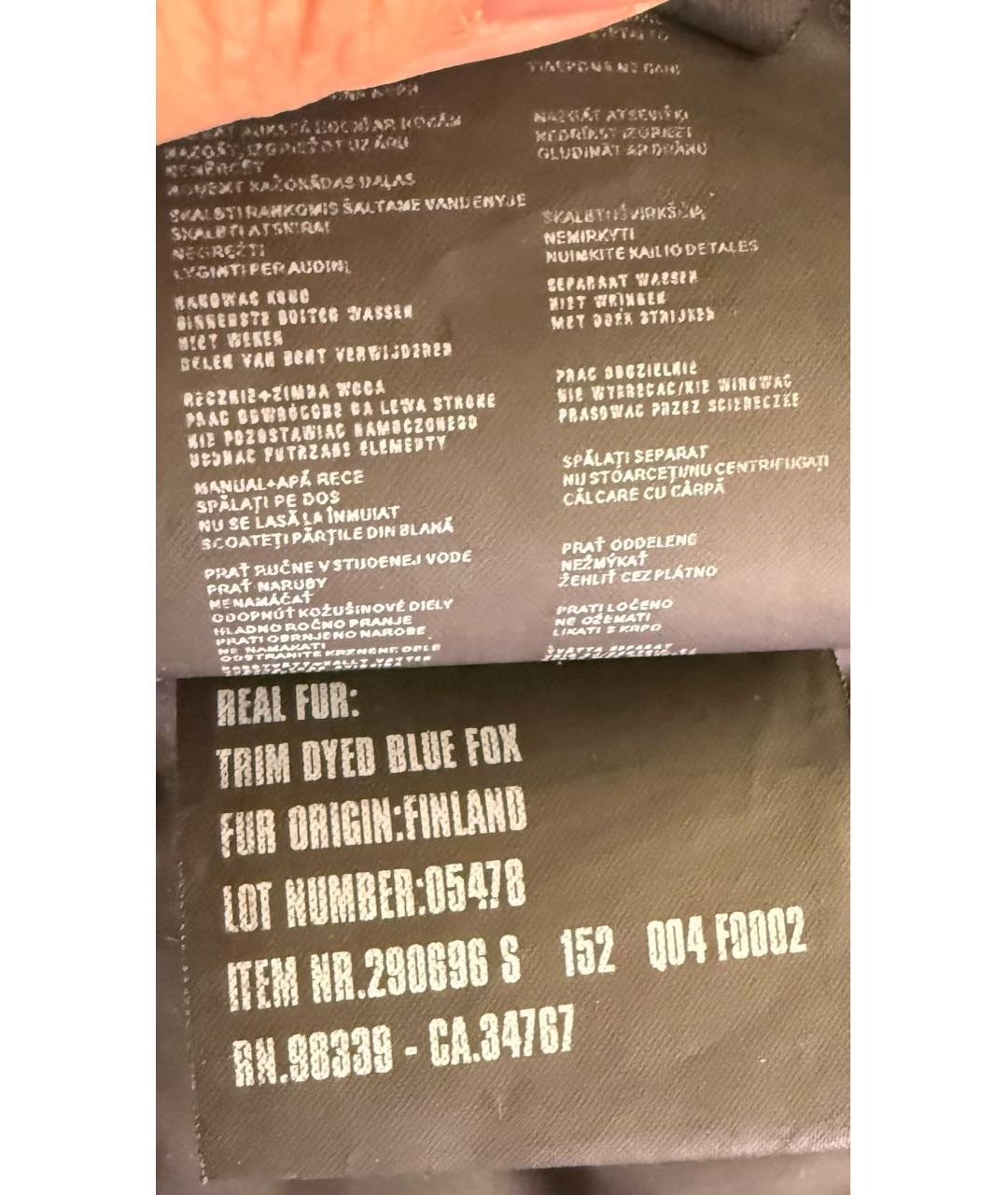 PRADA Черный меховой пуховик, фото 7