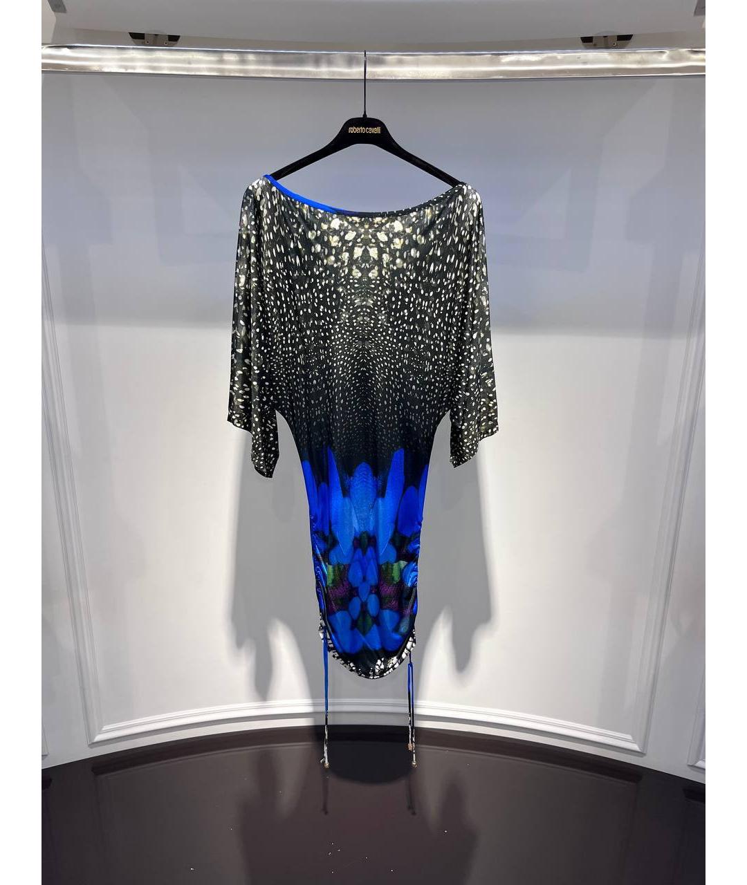 ROBERTO CAVALLI Мульти вискозное платье, фото 4