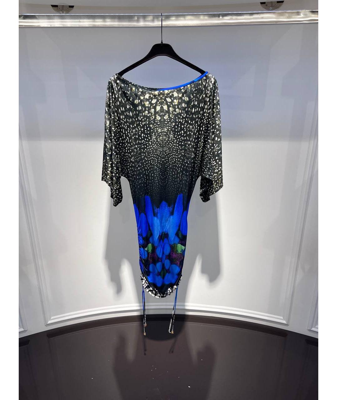 ROBERTO CAVALLI Мульти вискозное платье, фото 3