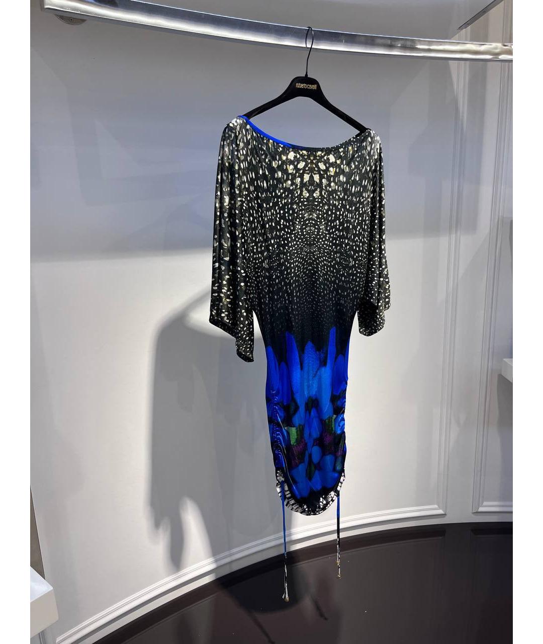 ROBERTO CAVALLI Мульти вискозное платье, фото 2