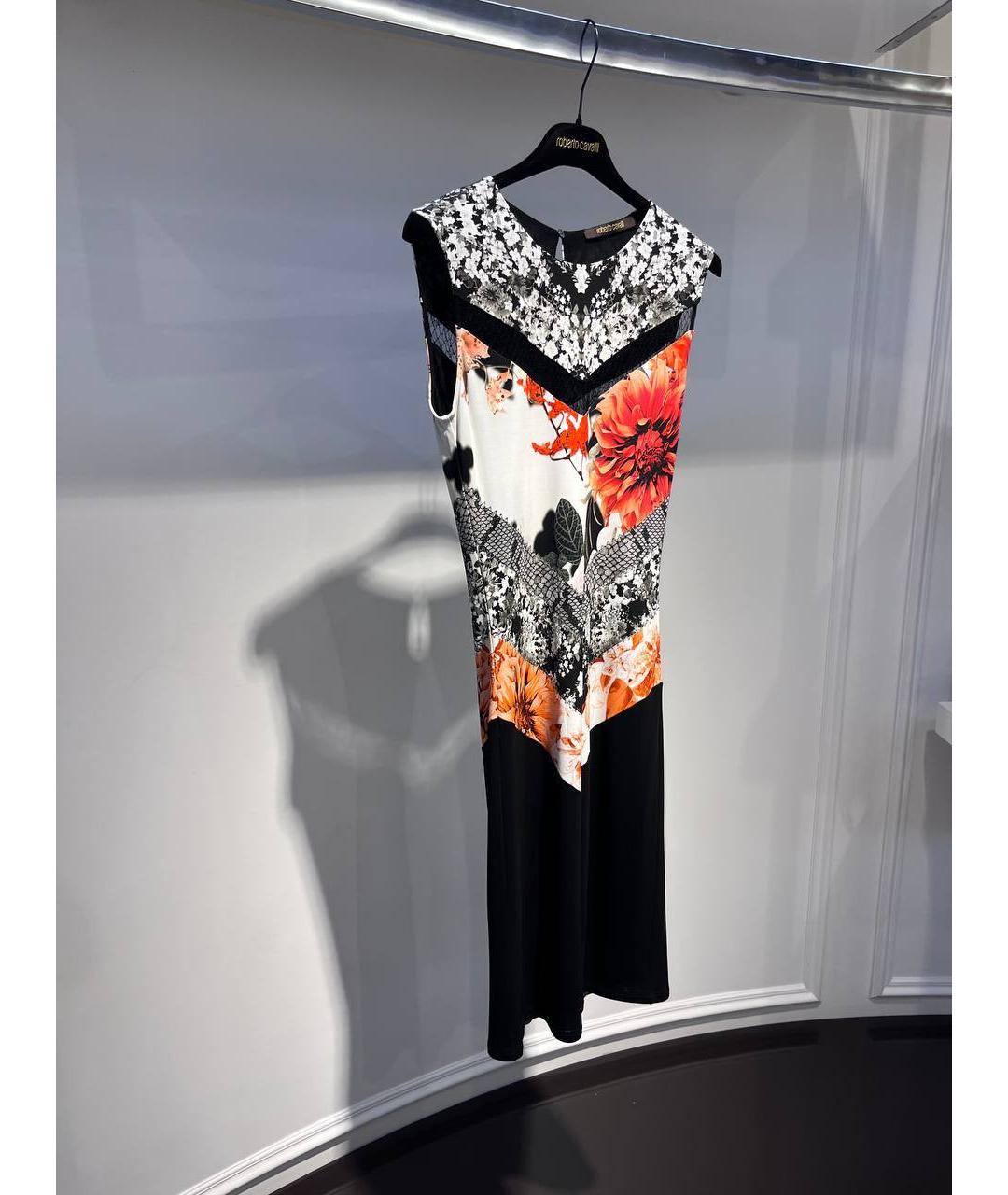 ROBERTO CAVALLI Мульти вискозное коктейльное платье, фото 2
