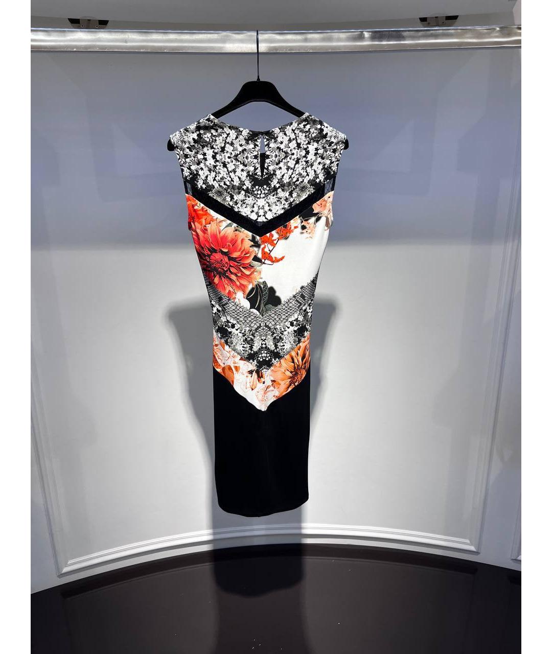 ROBERTO CAVALLI Мульти вискозное коктейльное платье, фото 3
