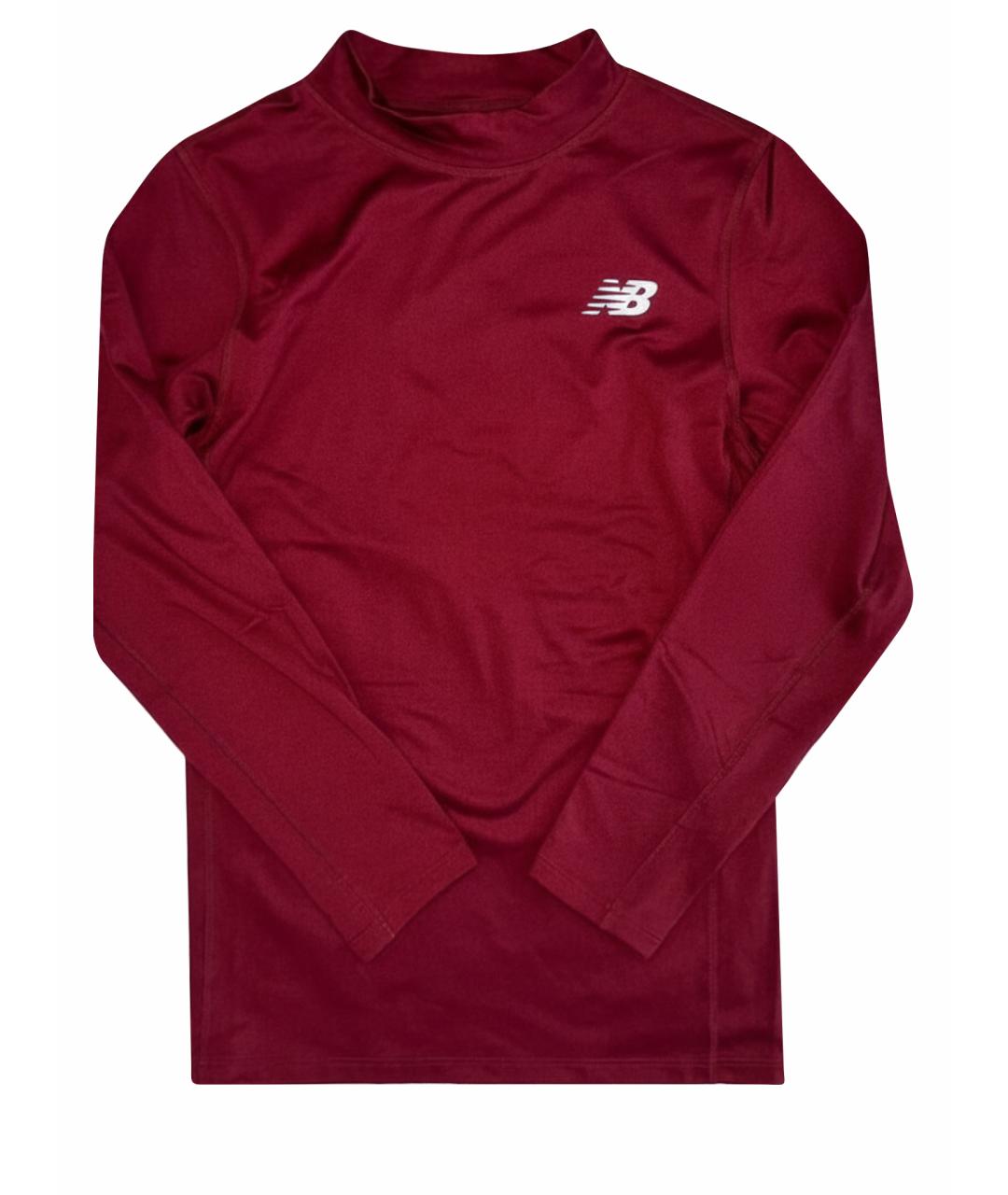 NEW BALANCE Бордовая полиэстеровая водолазка, фото 1