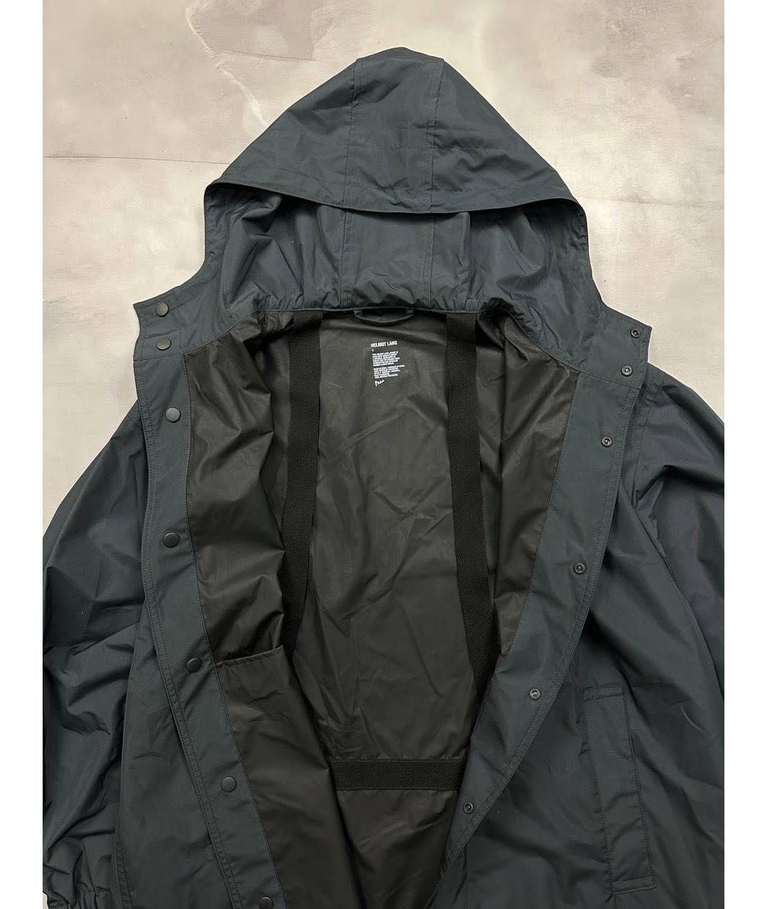 HELMUT LANG Темно-синий тренч / плащ, фото 5