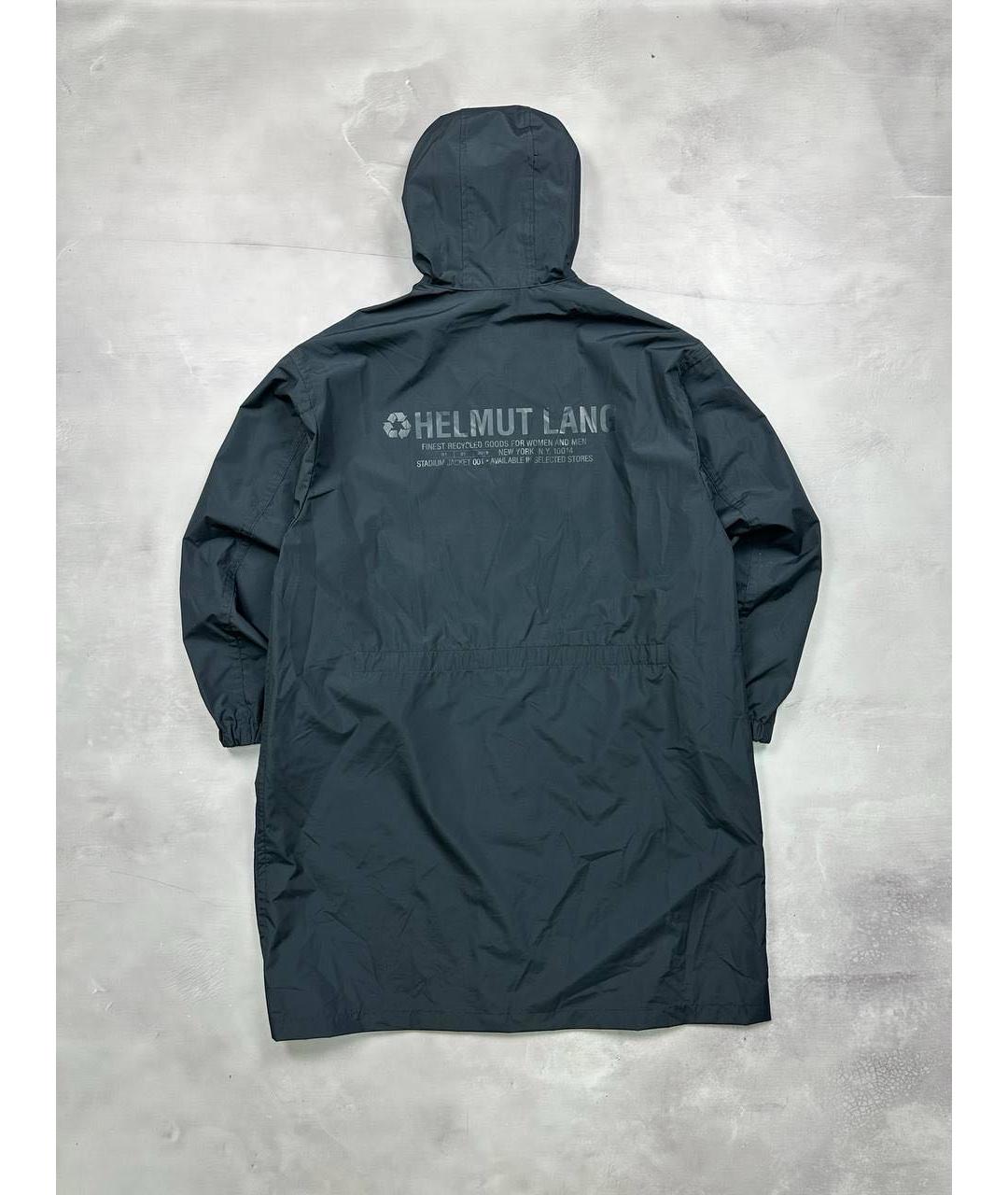 HELMUT LANG Темно-синий тренч / плащ, фото 9