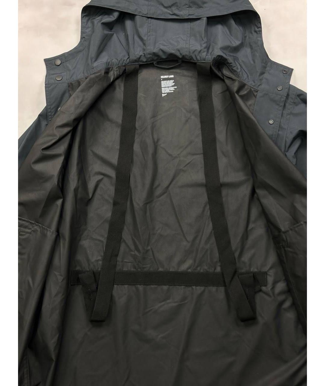 HELMUT LANG Темно-синий тренч / плащ, фото 6