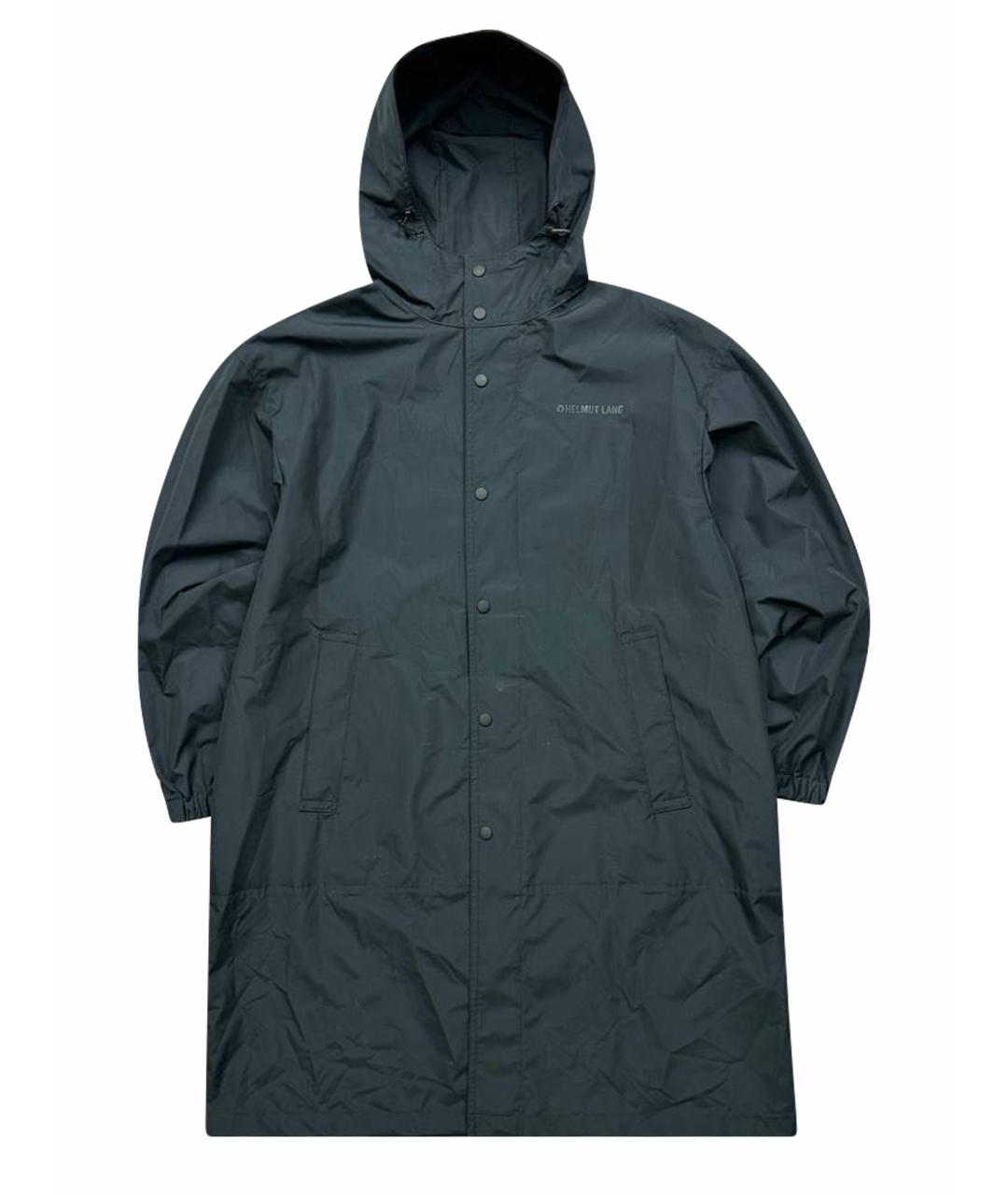 HELMUT LANG Темно-синий тренч / плащ, фото 1