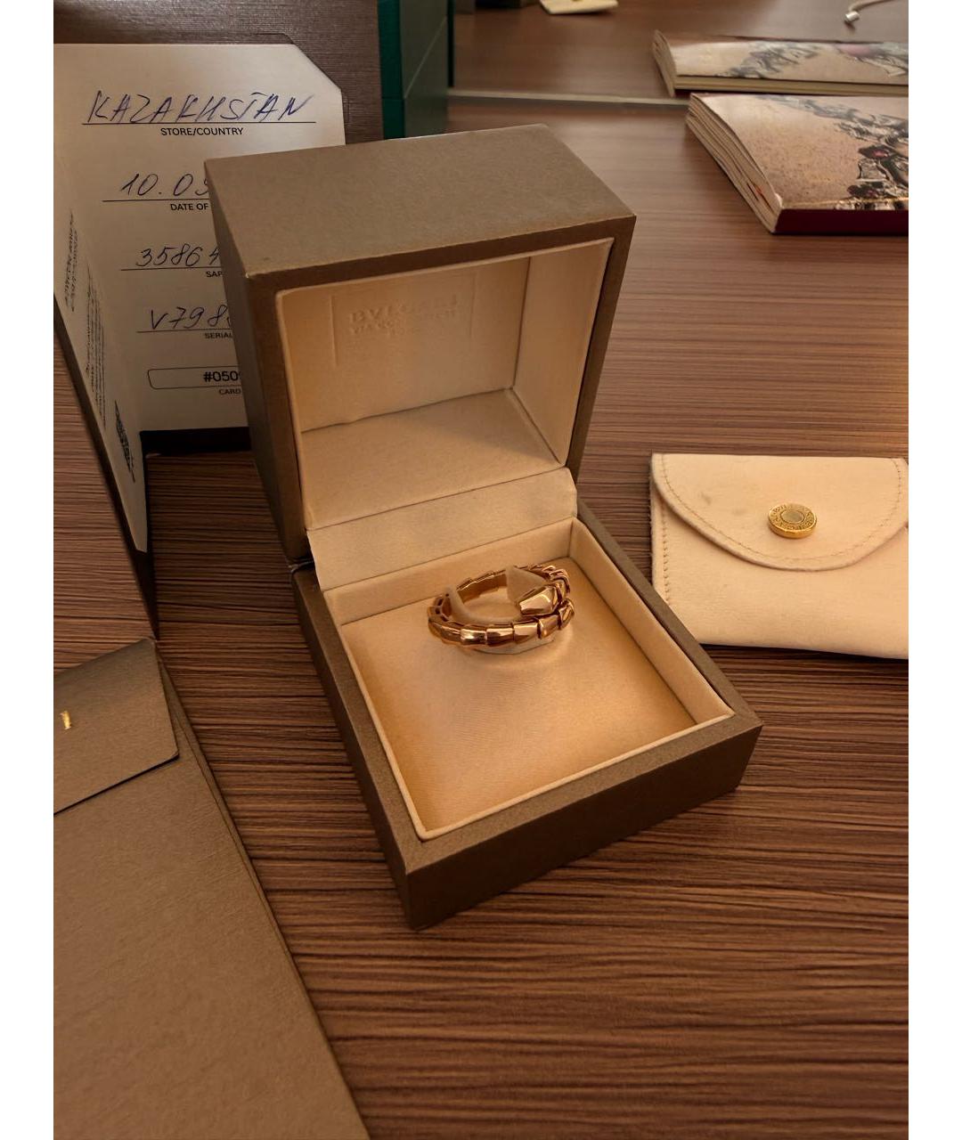 BVLGARI Розовое кольцо из розового золота, фото 6