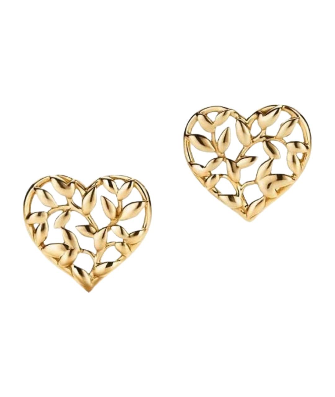 TIFFANY&CO Желтые серьги из желтого золота, фото 1