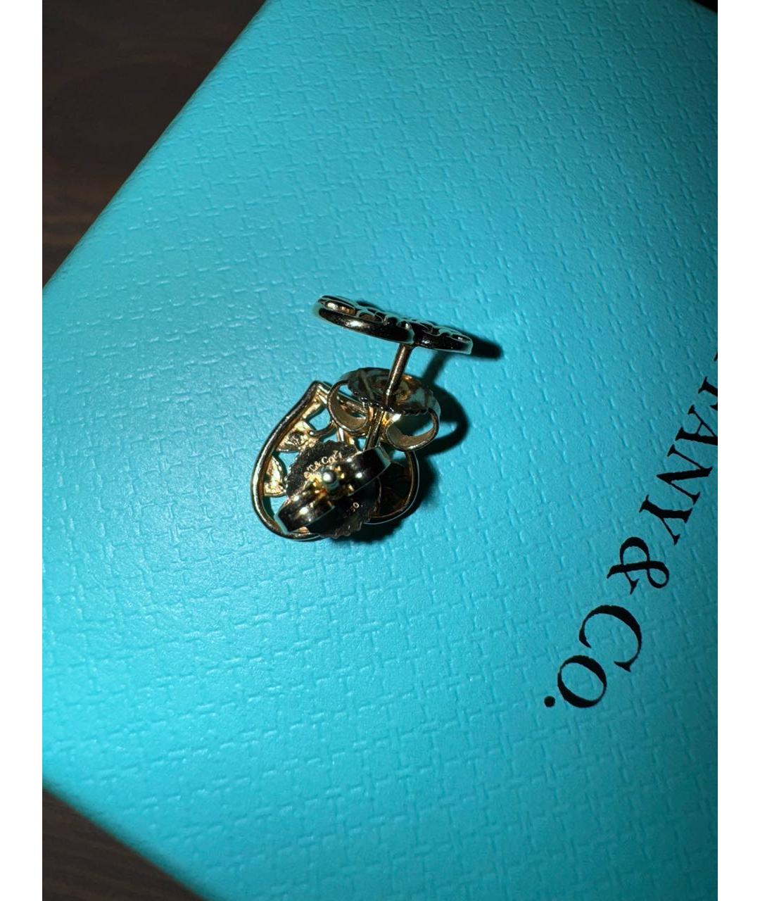 TIFFANY&CO Желтые серьги из желтого золота, фото 5