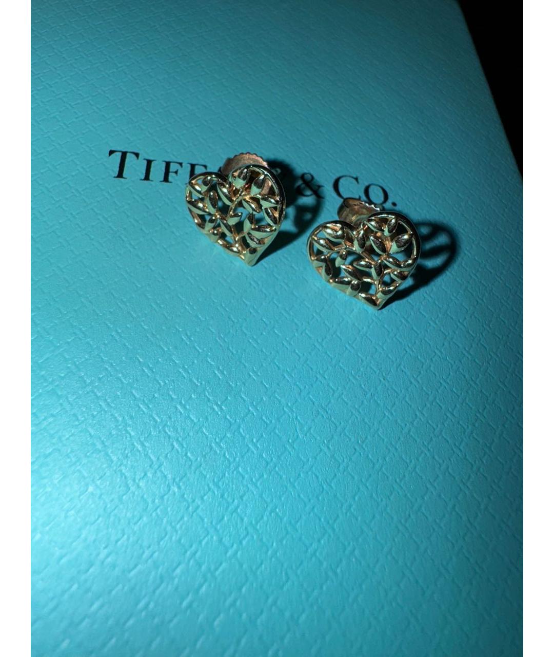 TIFFANY&CO Желтые серьги из желтого золота, фото 3