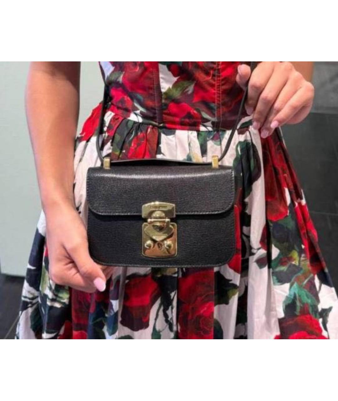 MIU MIU Черная кожаная сумка через плечо, фото 5