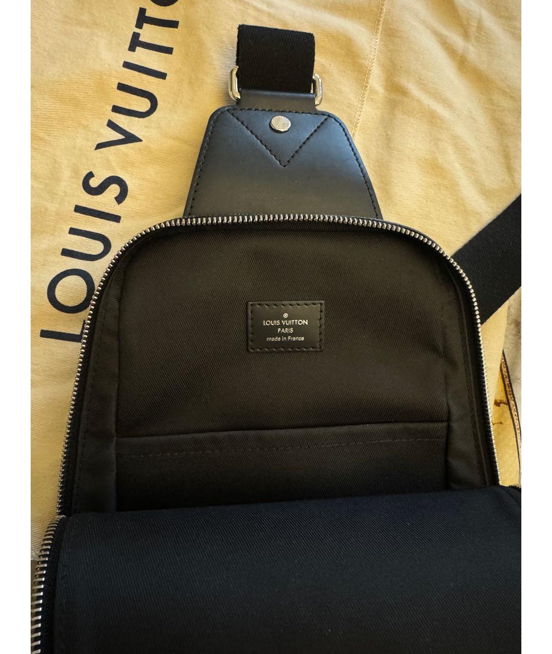 LOUIS VUITTON Антрацитовая сумка на плечо, фото 5