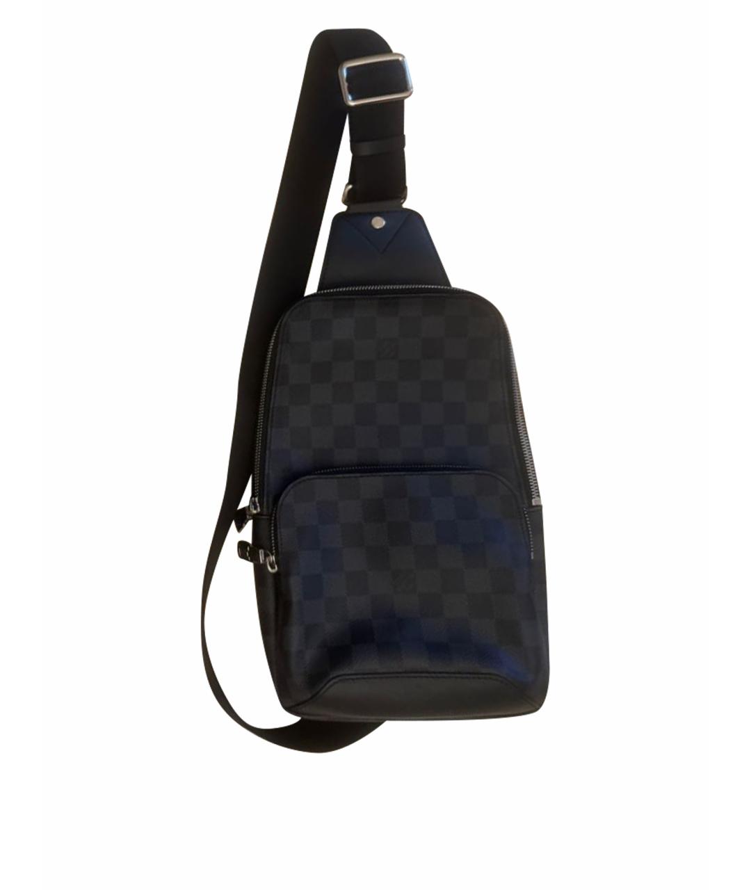 LOUIS VUITTON Антрацитовая сумка на плечо, фото 1