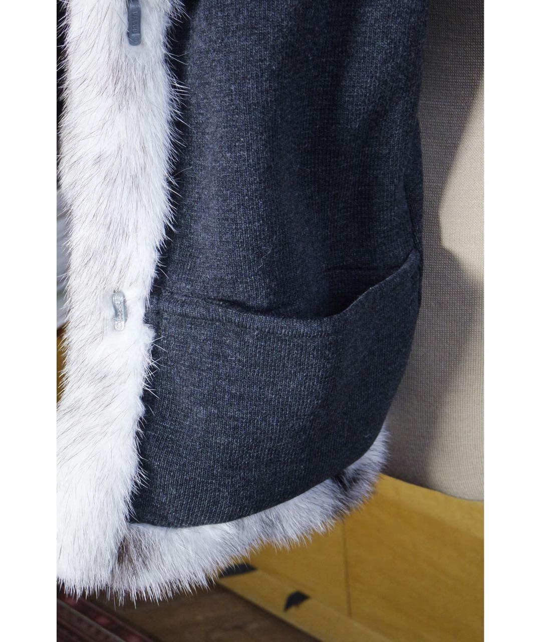 CHLOE Бежевая меховая шуба, фото 7