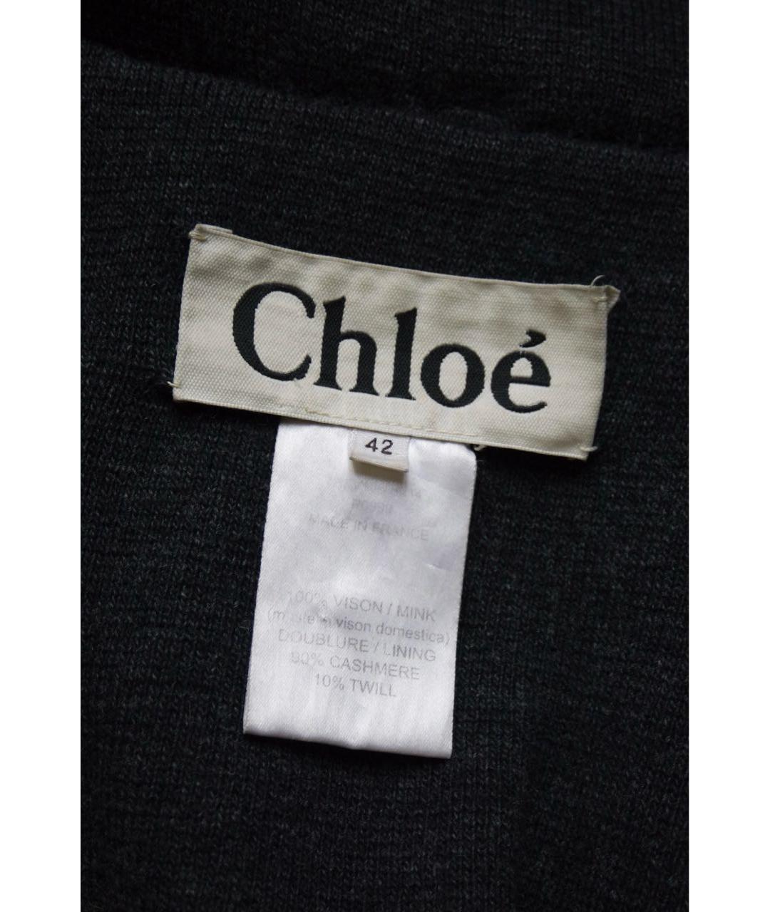 CHLOE Бежевая меховая шуба, фото 4