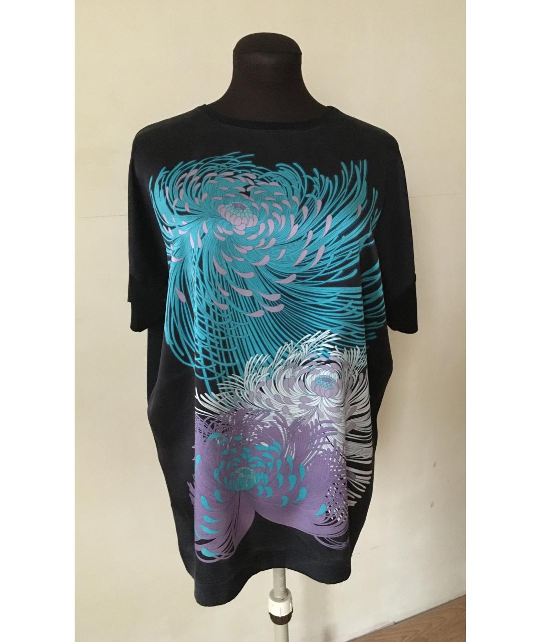 GUCCI Черная шелковая футболка, фото 8