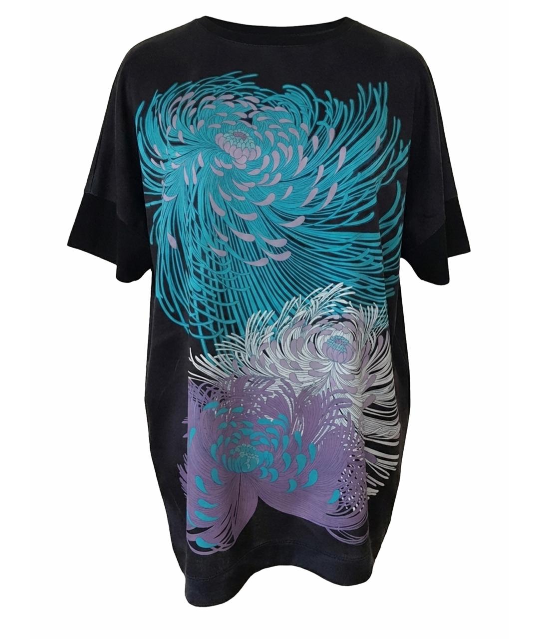 GUCCI Черная шелковая футболка, фото 1