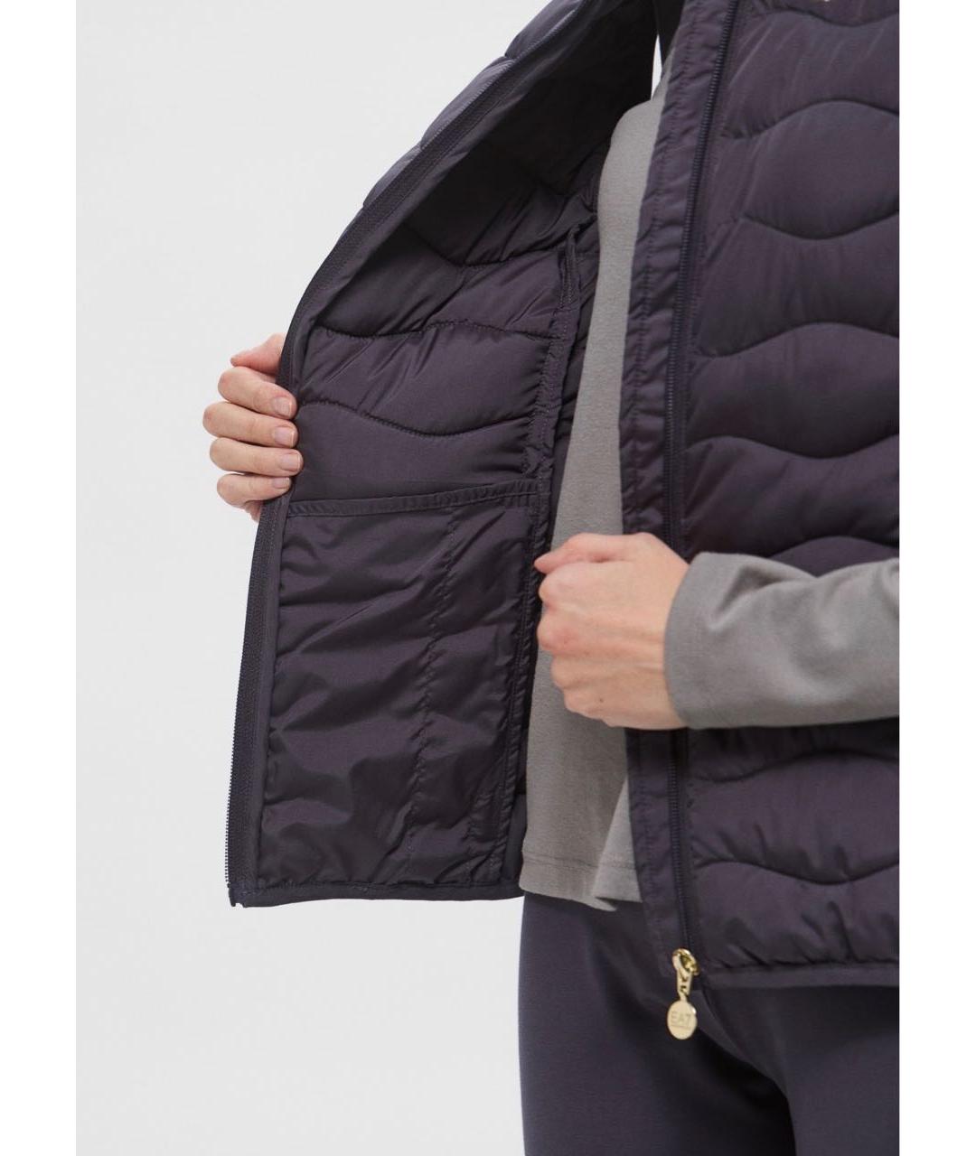 EMPORIO ARMANI Серый полиэстеровый жилет, фото 8