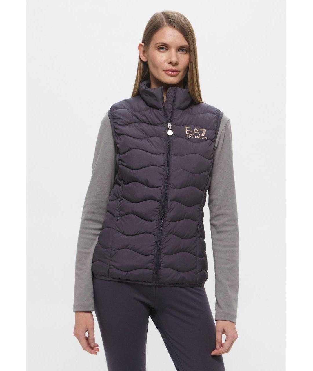 EMPORIO ARMANI Серый полиэстеровый жилет, фото 7