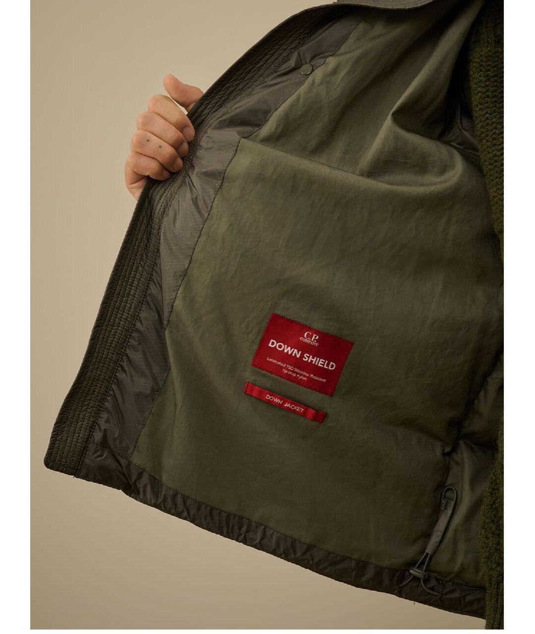 CP COMPANY Хаки полиэстеровый пуховик, фото 3
