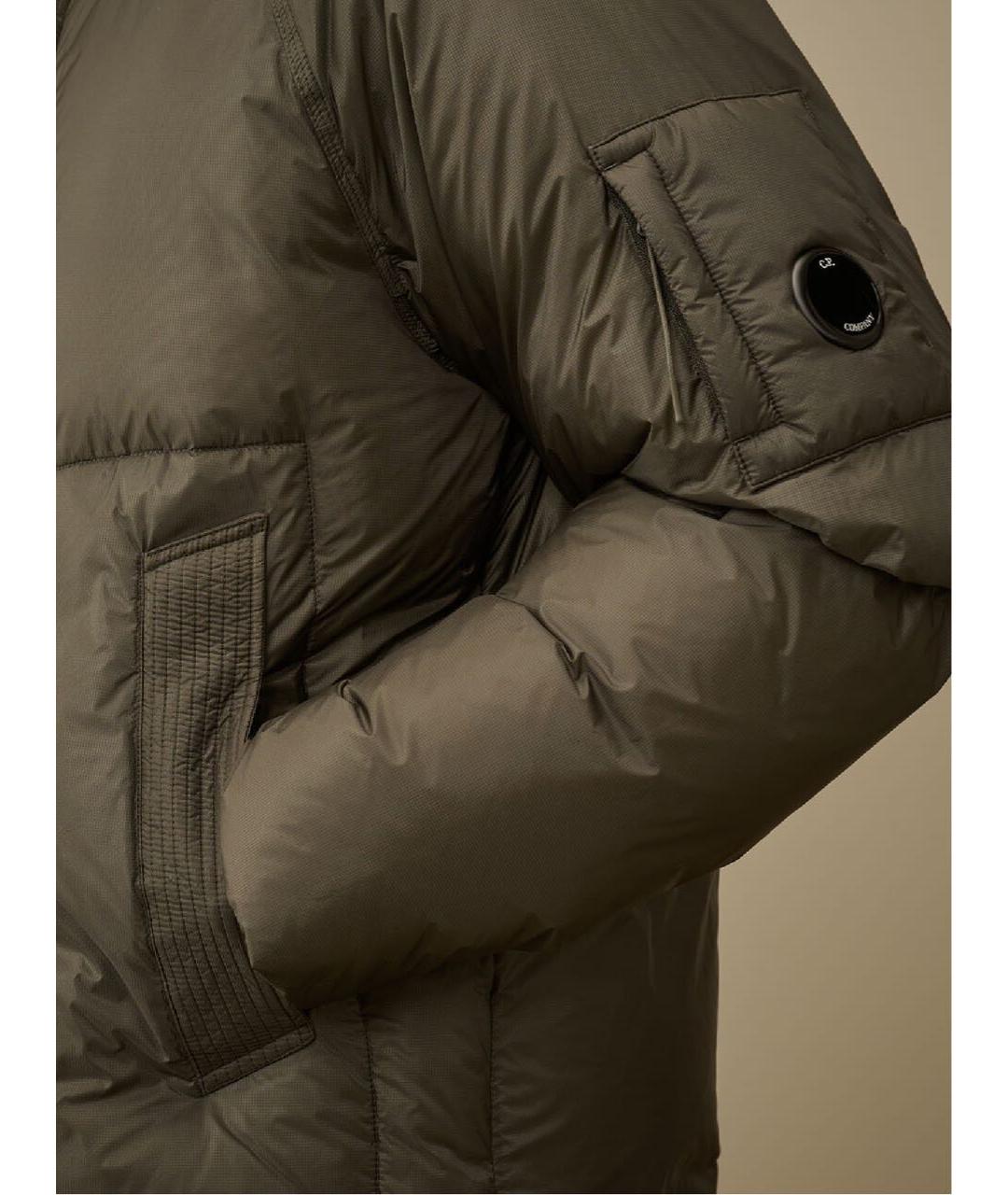 CP COMPANY Хаки полиэстеровый пуховик, фото 6