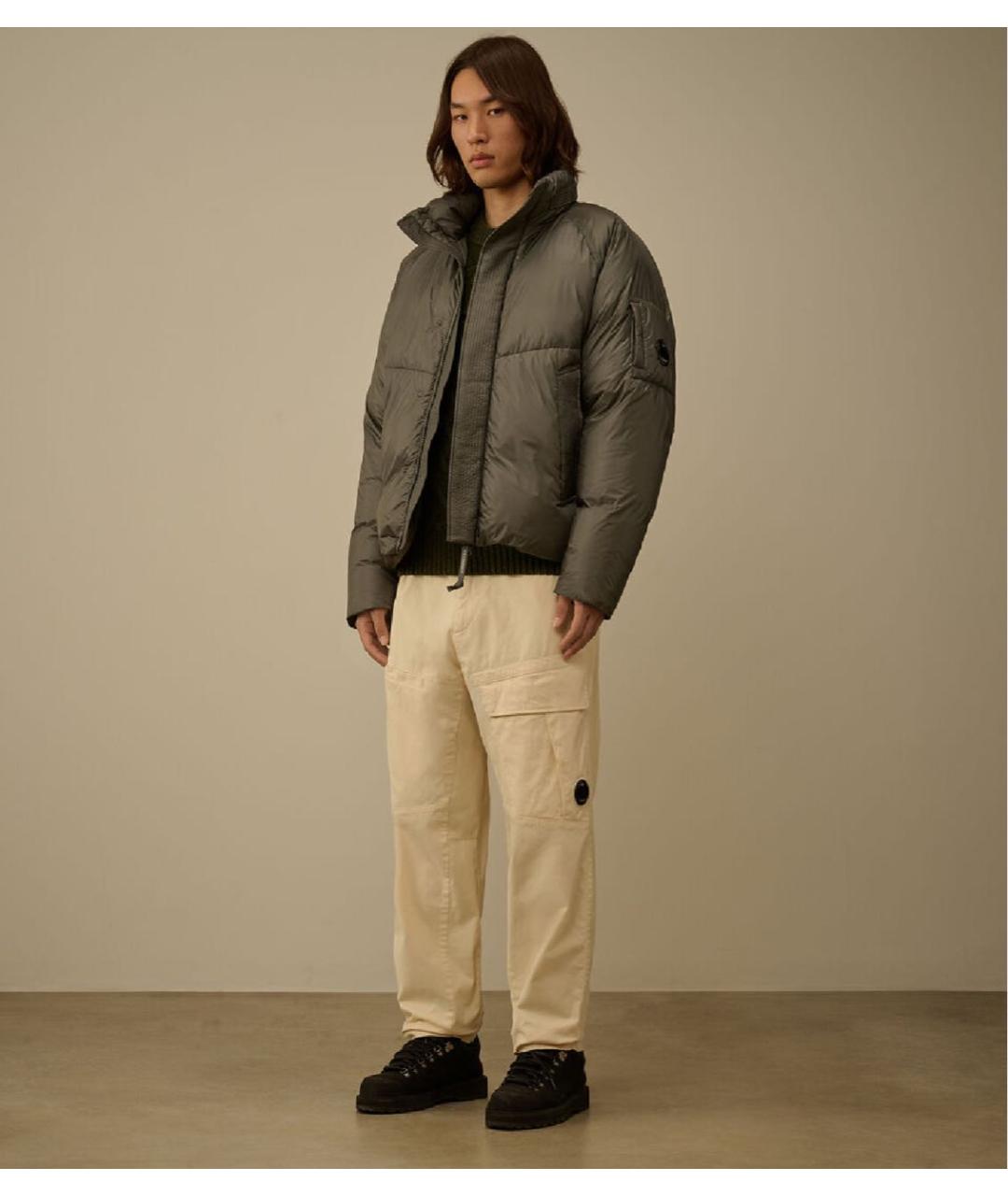 CP COMPANY Хаки полиэстеровый пуховик, фото 4
