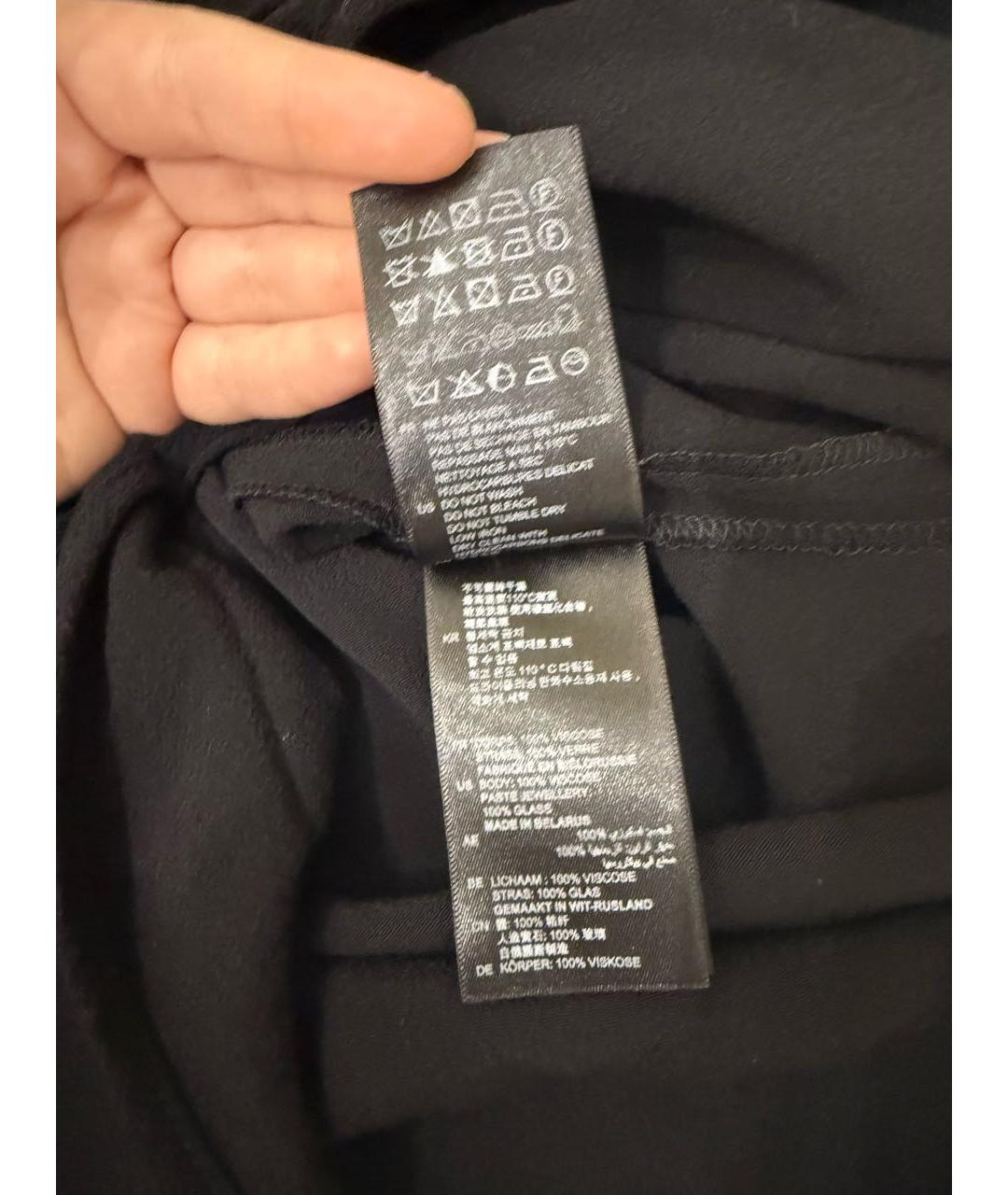 SANDRO Черное вискозное коктейльное платье, фото 4