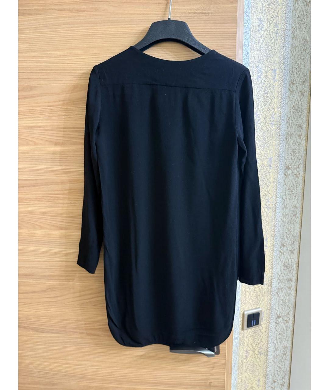 SANDRO Черное вискозное коктейльное платье, фото 8