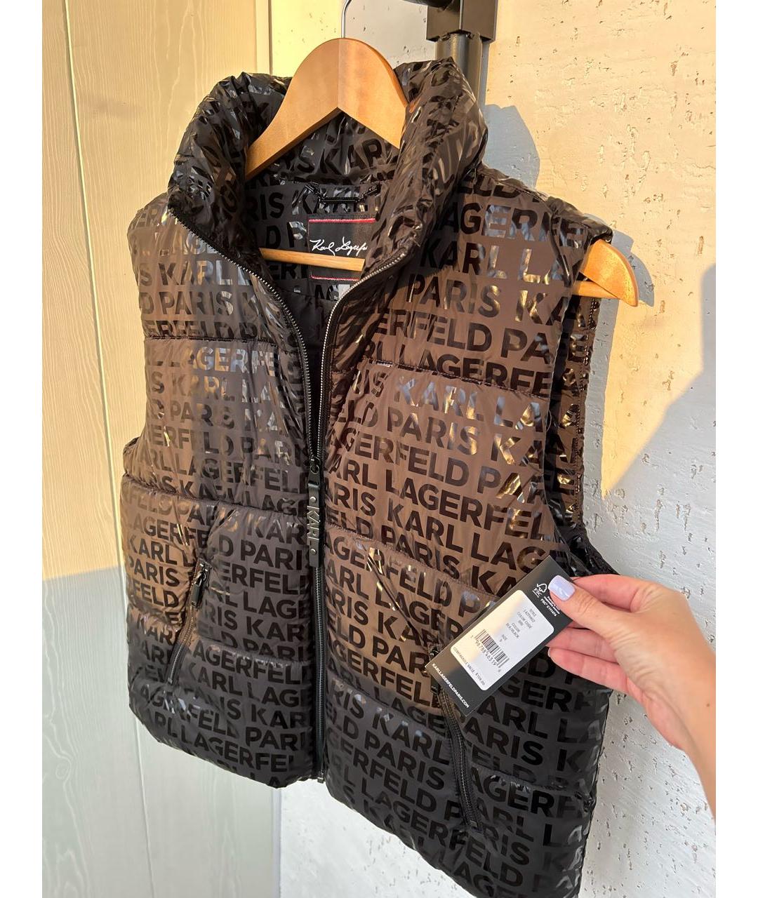 KARL LAGERFELD Черный жилет, фото 6