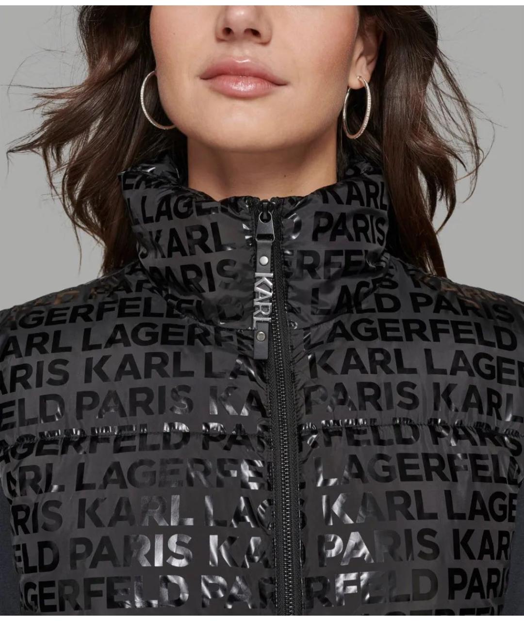 KARL LAGERFELD Черный жилет, фото 3