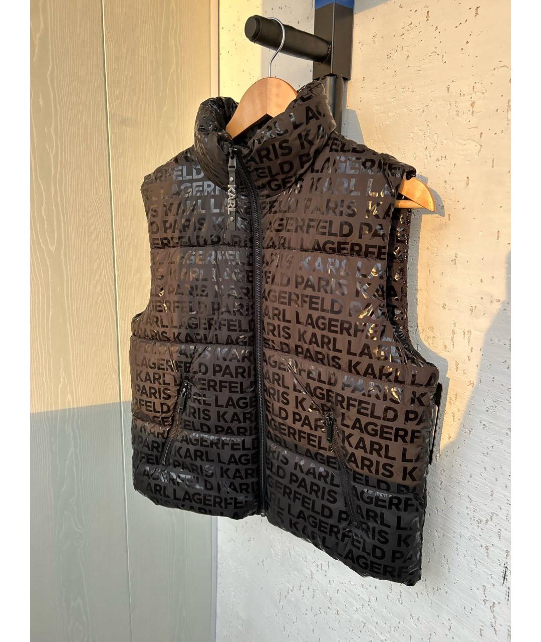 KARL LAGERFELD Черный жилет, фото 5