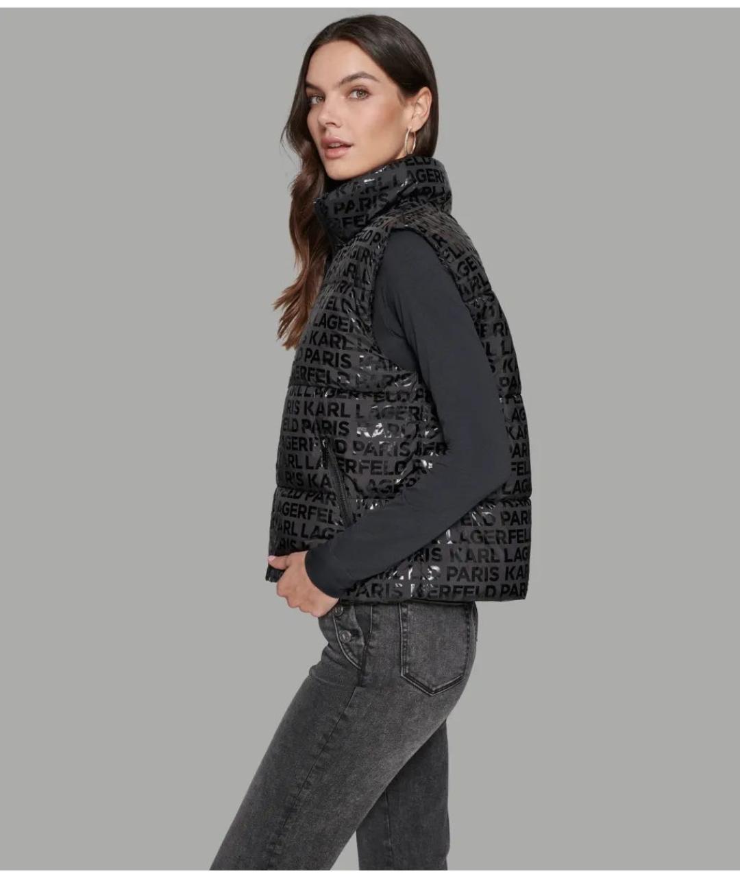 KARL LAGERFELD Черный жилет, фото 4