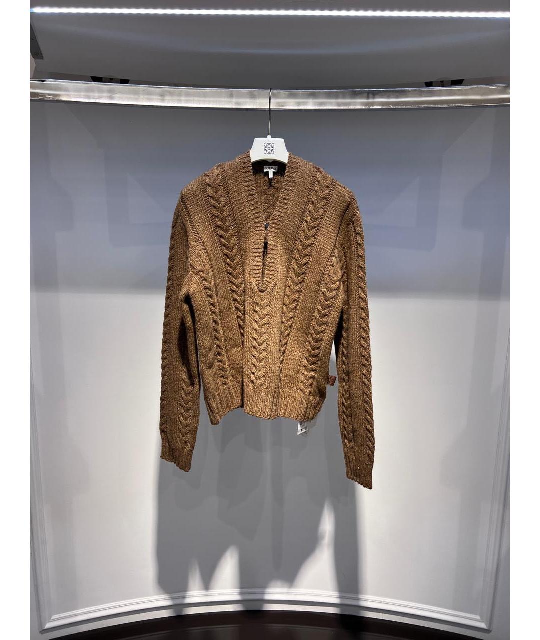 LOEWE Коричневый джемпер / свитер, фото 3