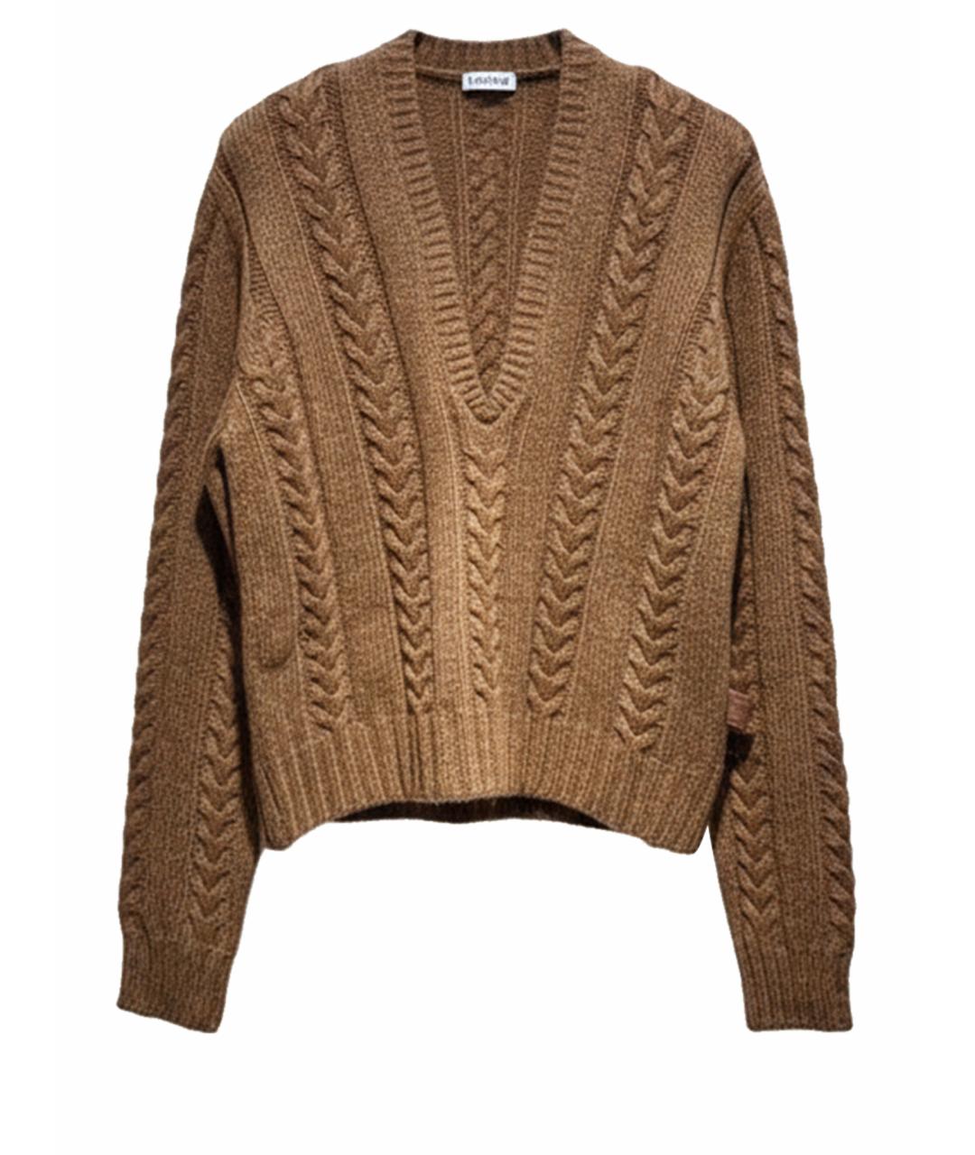 LOEWE Коричневый джемпер / свитер, фото 1