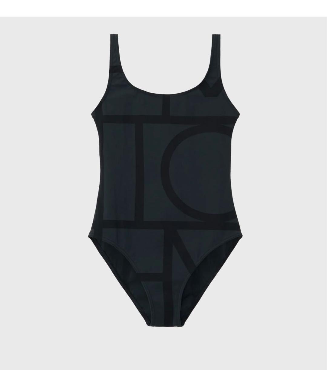 TOTEME Антрацитовый полиамидовый купальник, фото 9