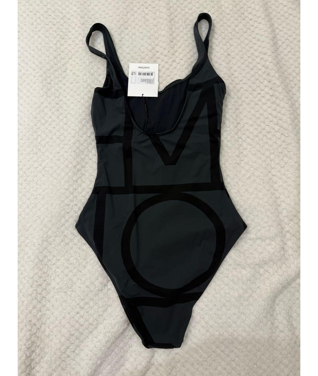 TOTEME Антрацитовый полиамидовый купальник, фото 4