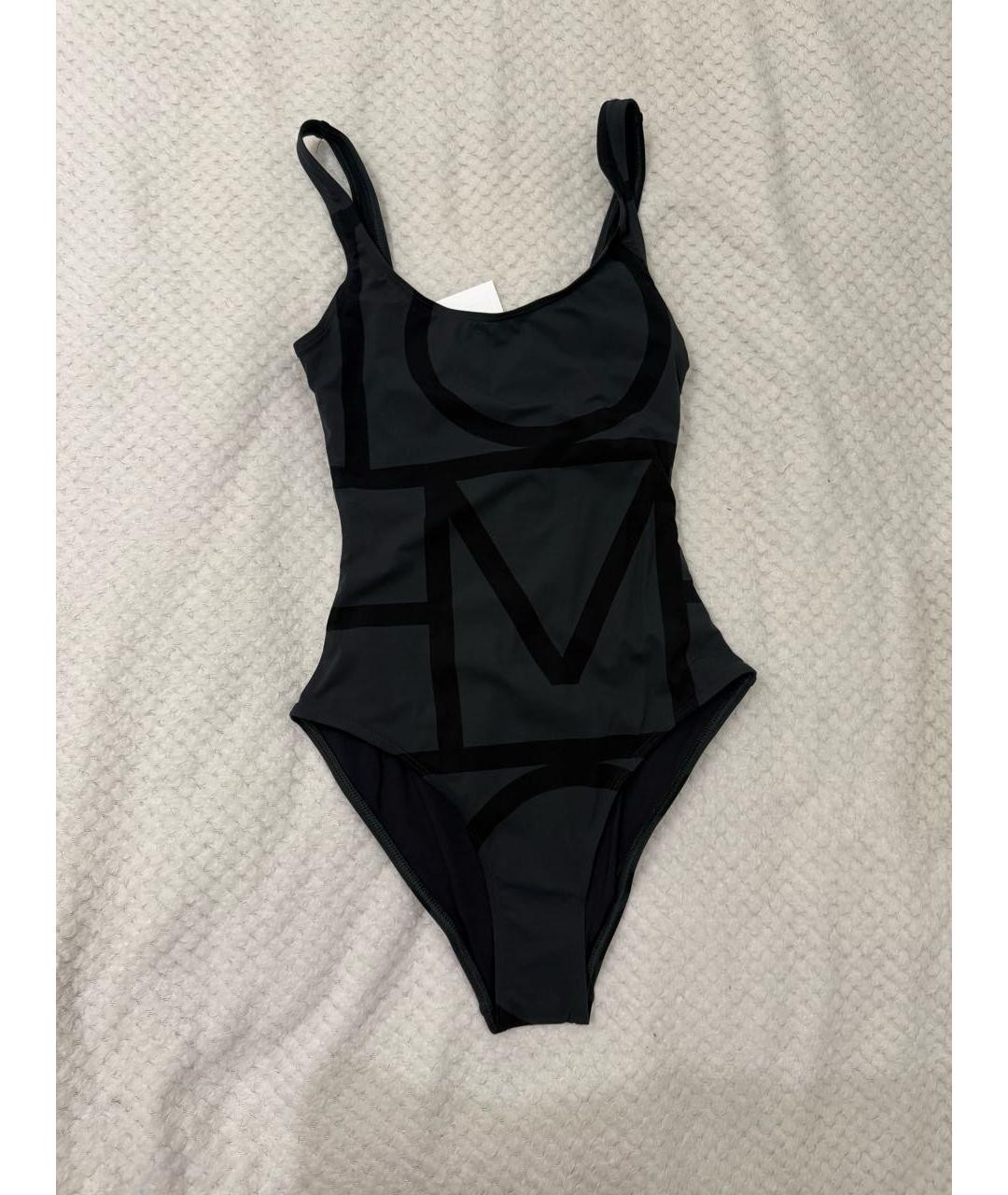 TOTEME Антрацитовый полиамидовый купальник, фото 2