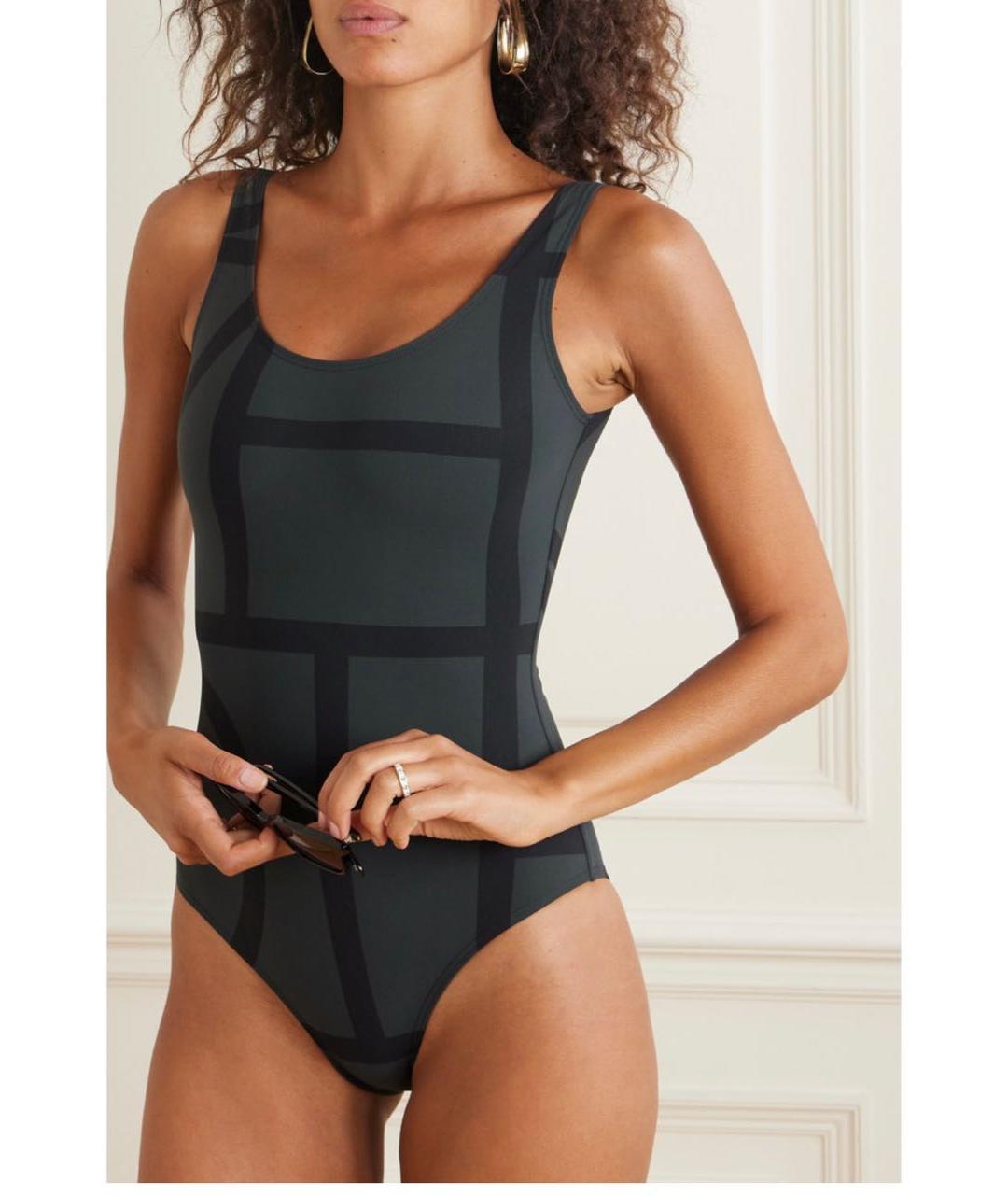 TOTEME Антрацитовый полиамидовый купальник, фото 7