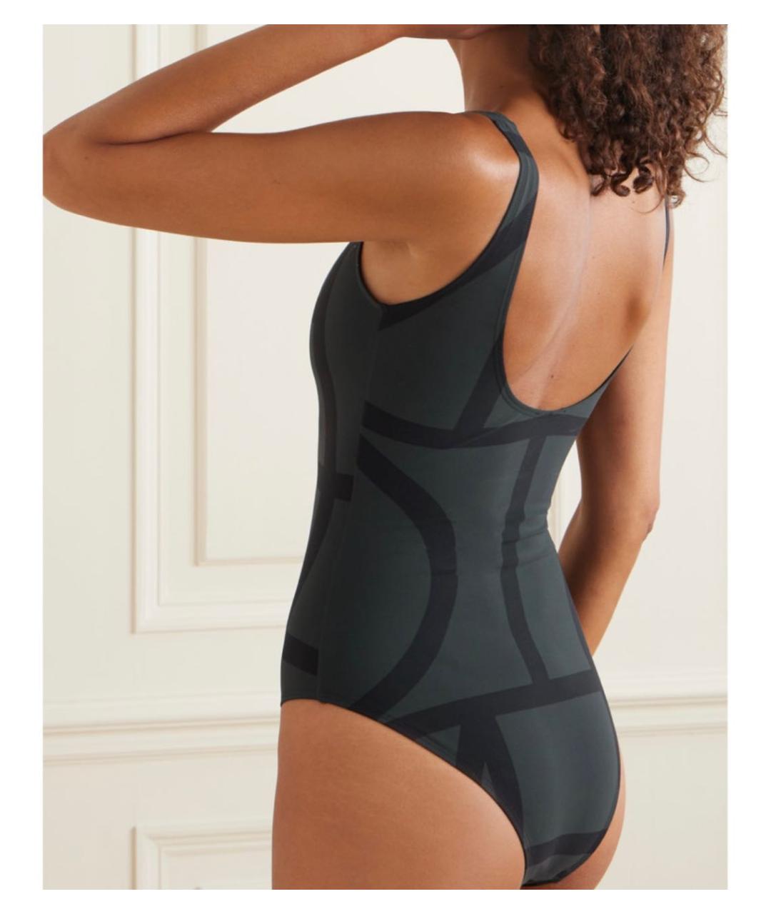 TOTEME Антрацитовый полиамидовый купальник, фото 8