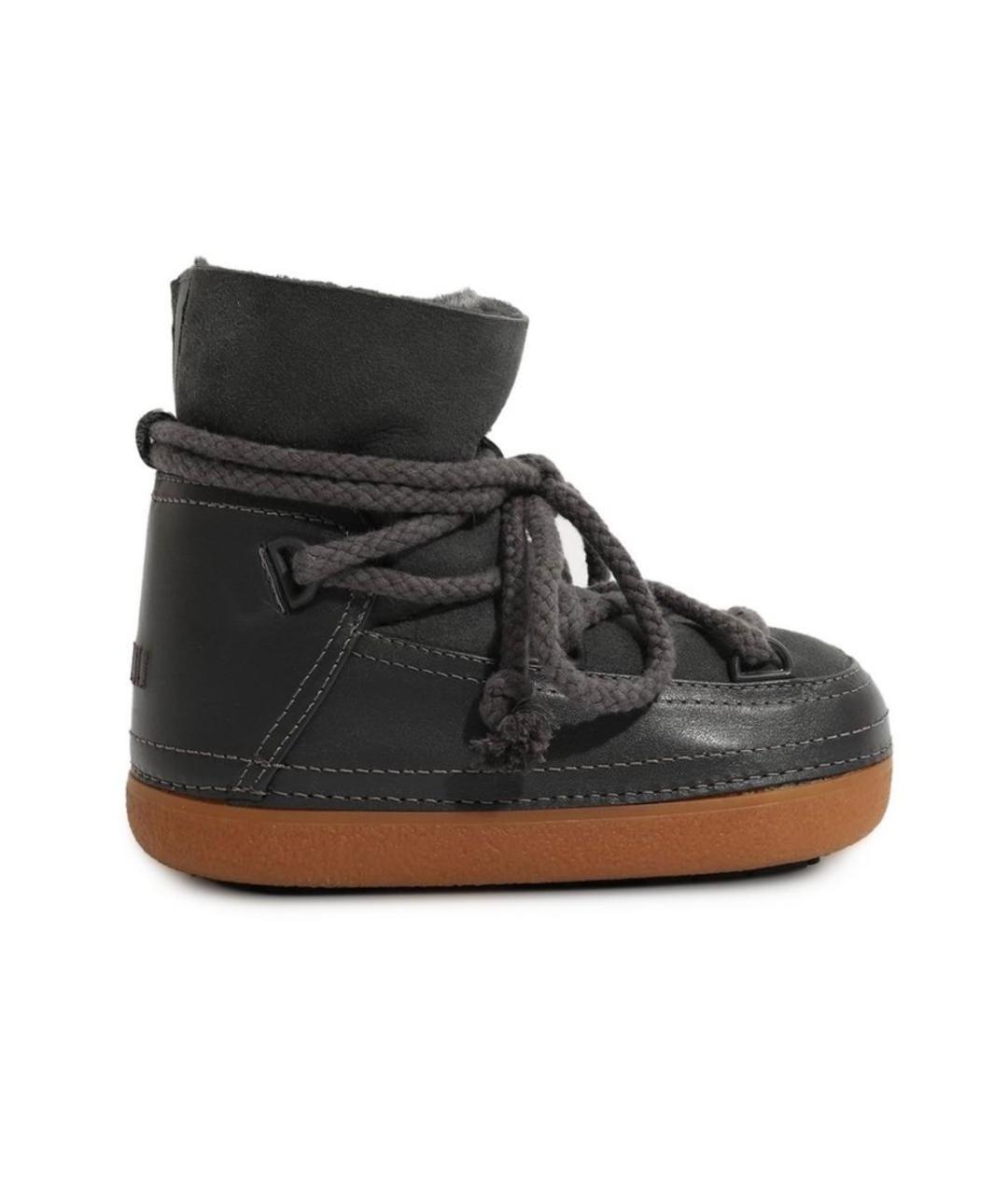 INUIKII Серые замшевые ботинки, фото 1