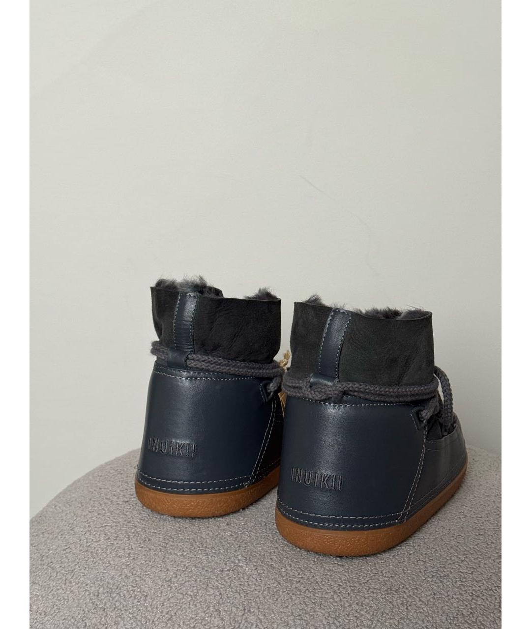 INUIKII Серые замшевые ботинки, фото 4