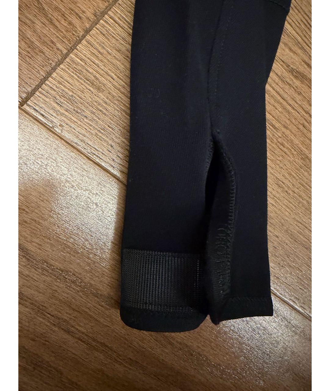 LORO PIANA Черные хлопко-эластановые брюки узкие, фото 2