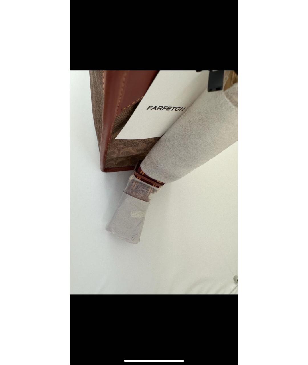 COACH Коричневая сумка тоут, фото 4