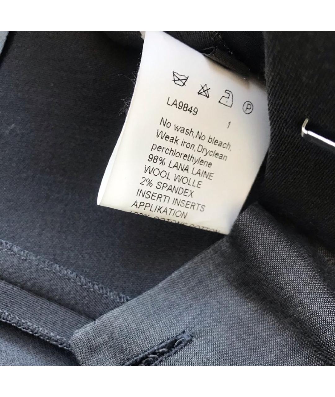 ALEXANDER MCQUEEN Серые шерстяные кюлоты, фото 5