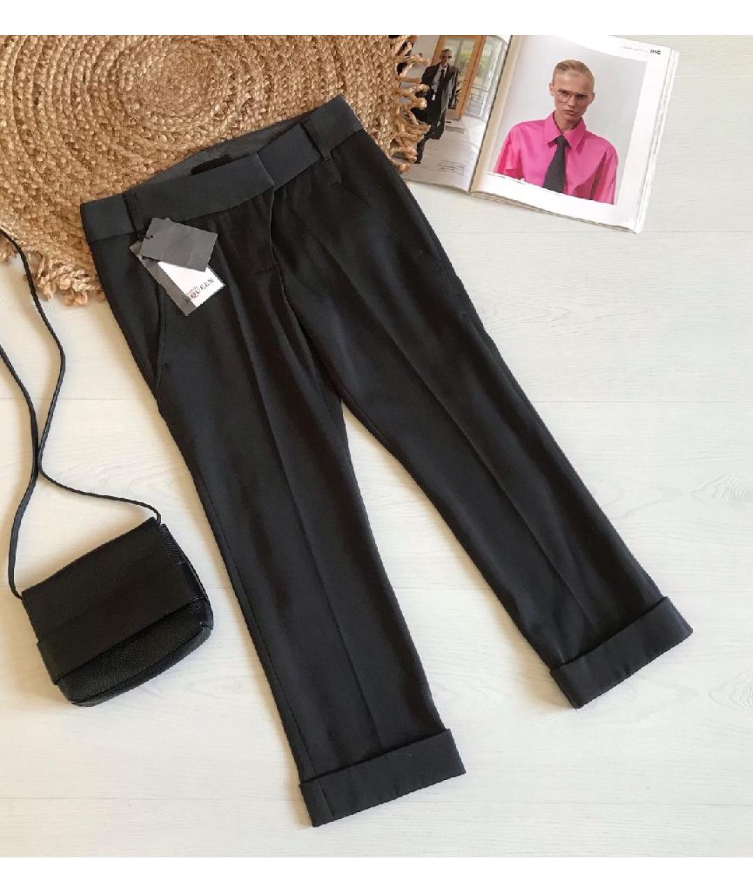 ALEXANDER MCQUEEN Серые шерстяные кюлоты, фото 10